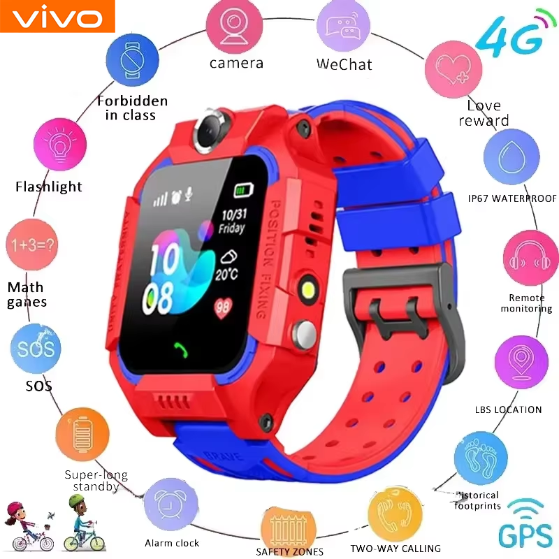 Smartwatch Watches For 12 Year Old Boy - VIVO 2026 Kids 4G Smart Watch