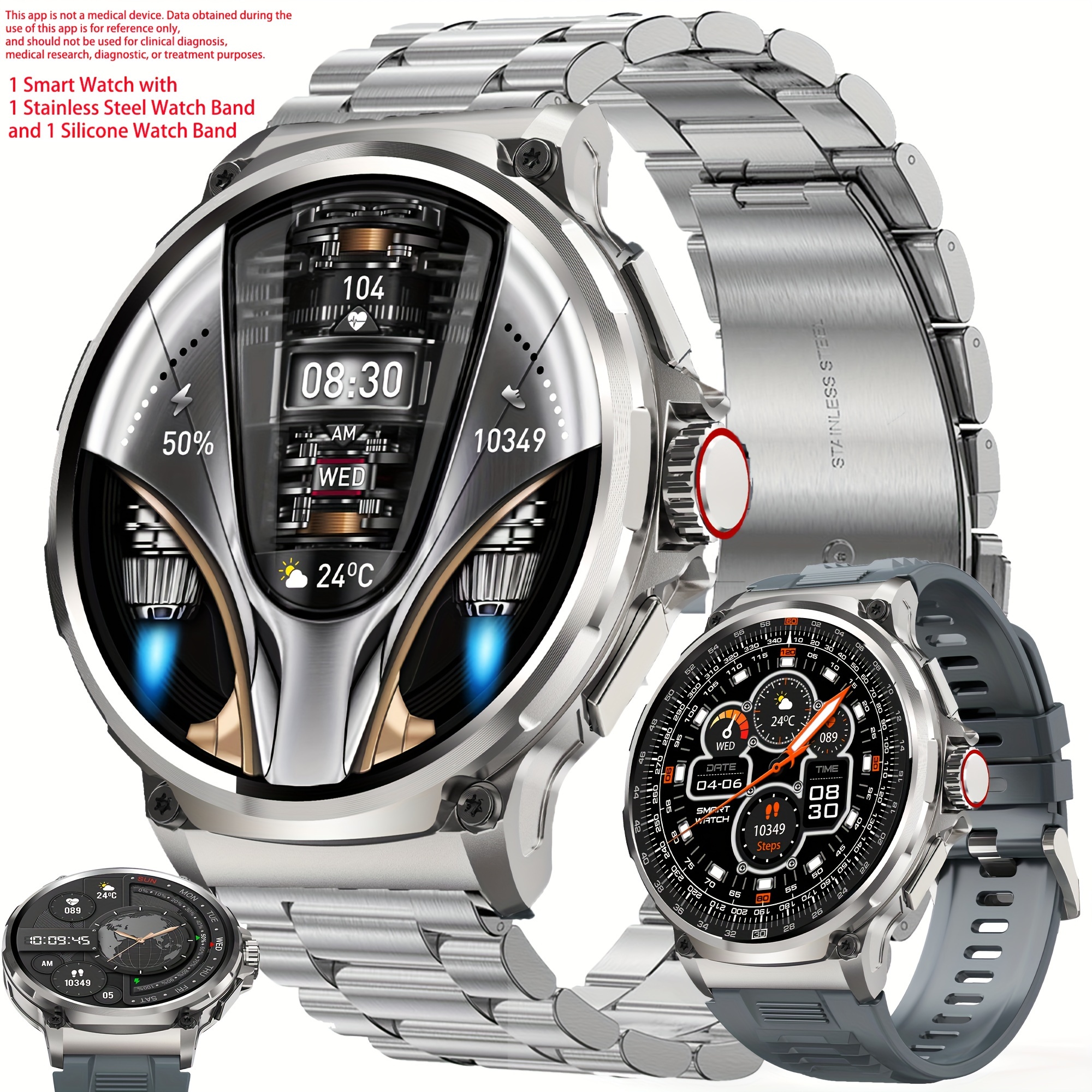 Smartwatch Watches Smart - Men'S Smart Watch (Answer/Dial Calls), Fitness