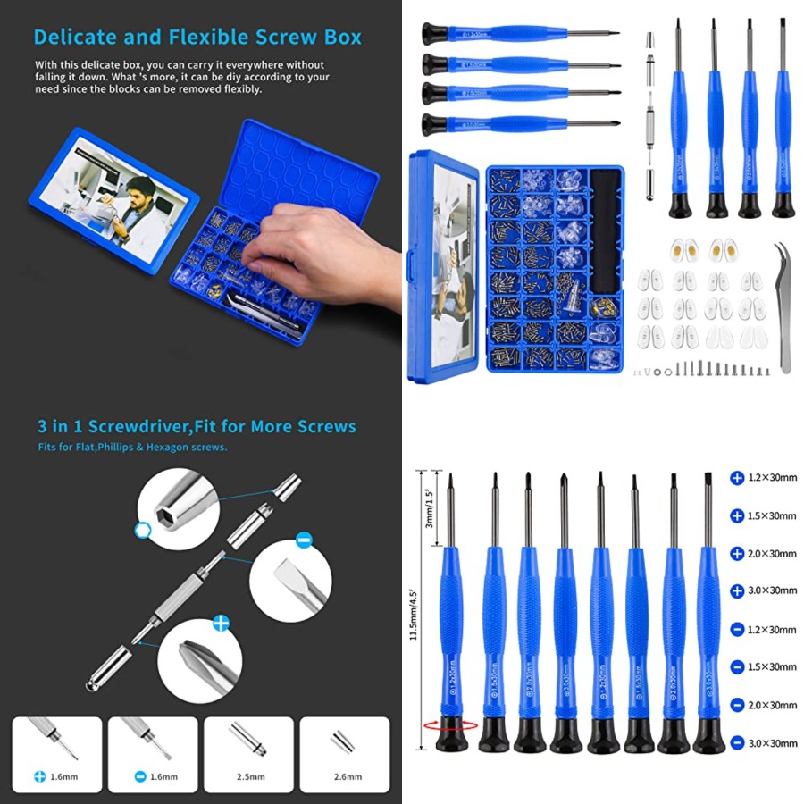 Watch Tool Repair Kit - Upgrade Version Magnetic Eye Glass Repairing