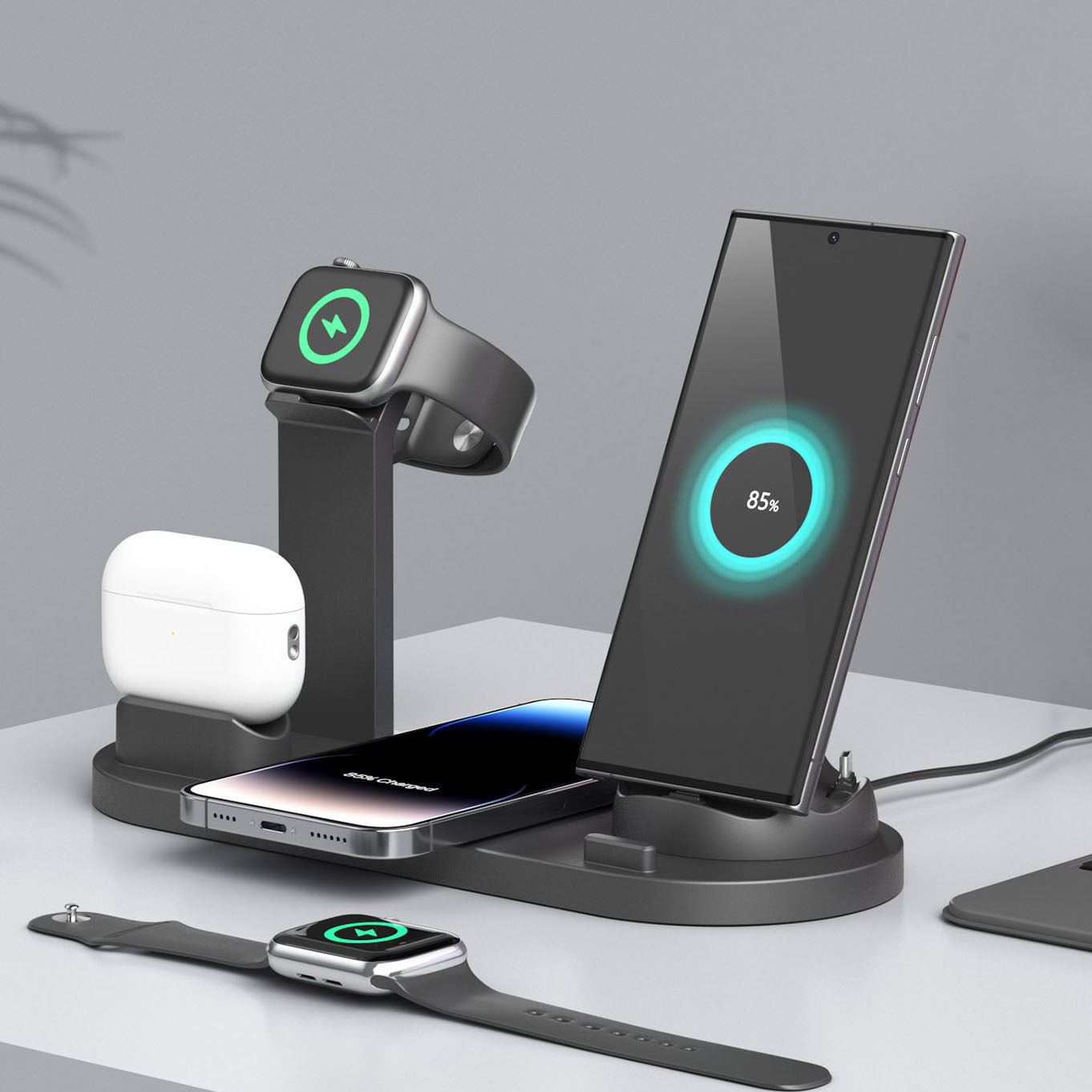 Smartwatch Apple Watch - 7 in 1 Wireless Chargers Stand