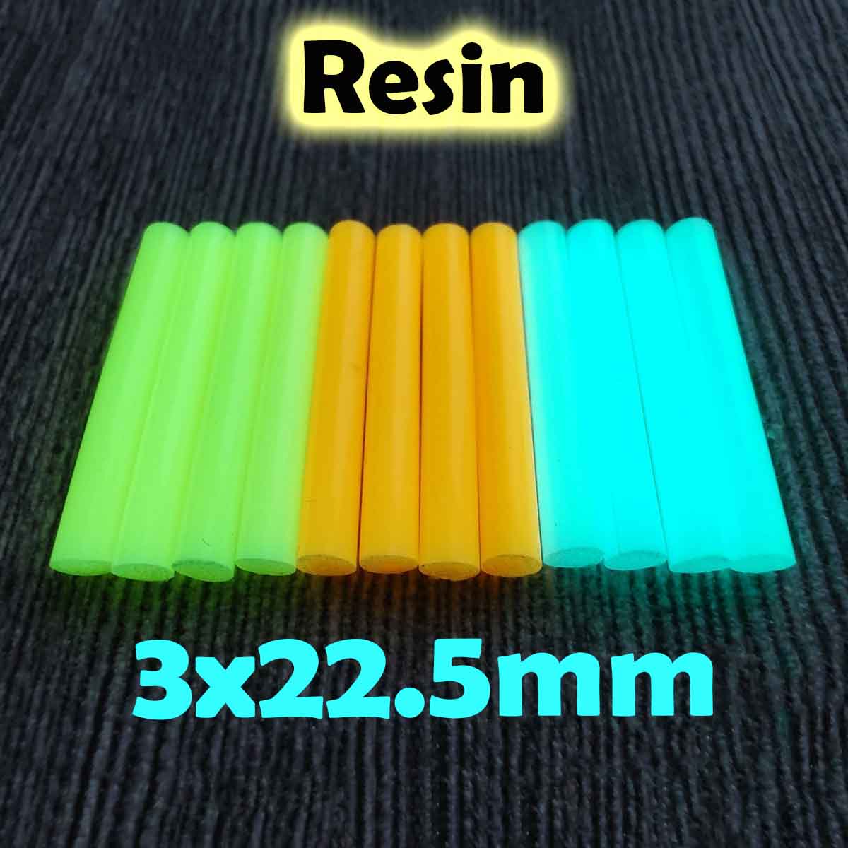 Tritium Gas Tube - High-brightness Resin Luminous Rod 3*22.5mm Fingertip