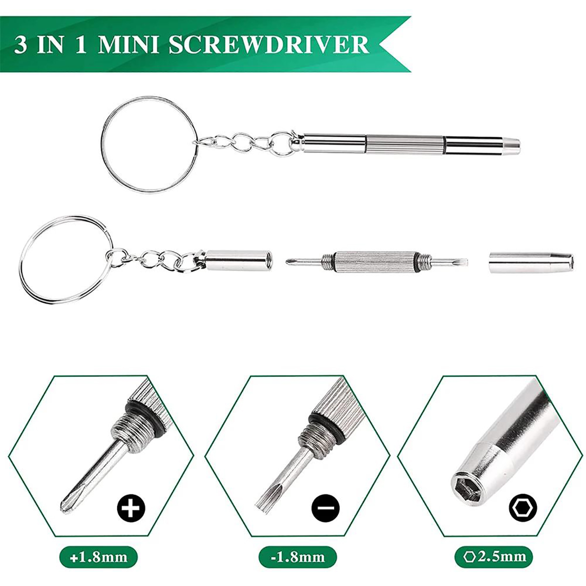 1/2PCS Precision 3 in1 Screwdr – Watch Tool Repair Kit Bewertung und Preis