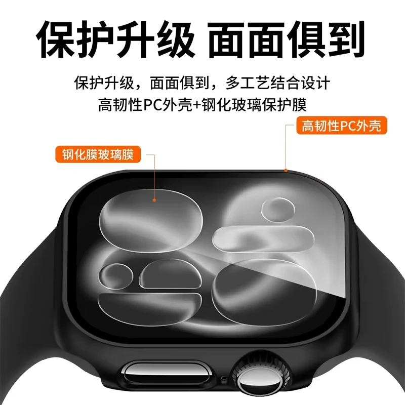 Tempered Glass+Cover For Apple – Smartwatch New Watches Bewertung und Preis