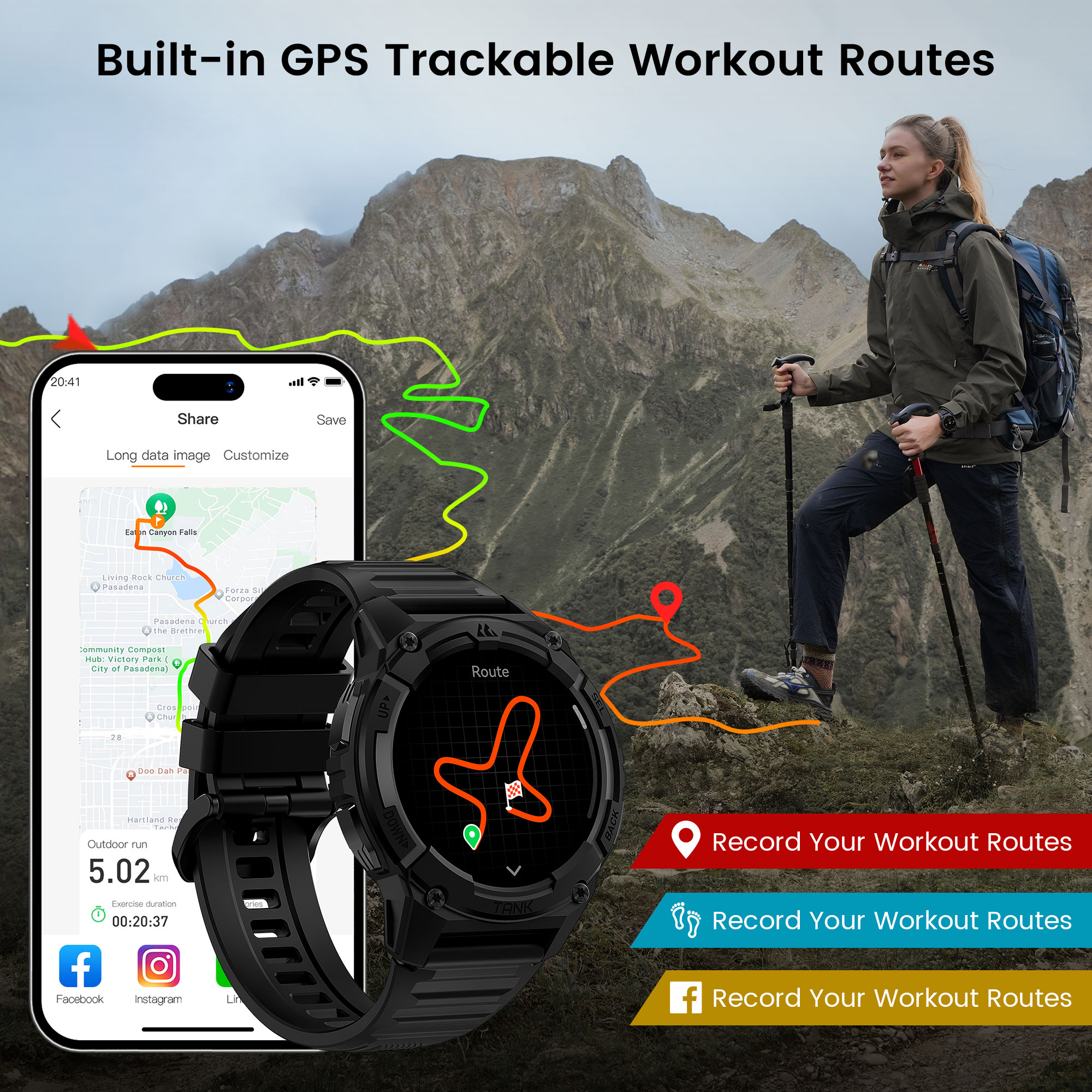 KOSPET TANK S2 GPS Smart Watch – Smartwatch Digital Watches For Women Bewertung und Preis