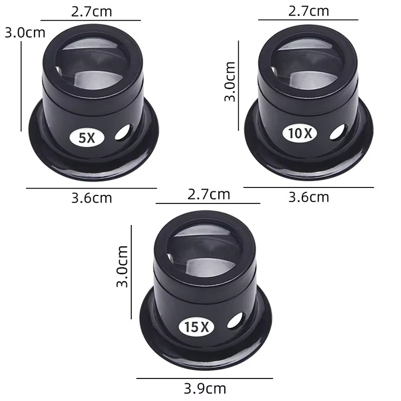1/Set 5X 10X 15X Magnifying Gl – Crystal Press Tool Bewertung und Preis
