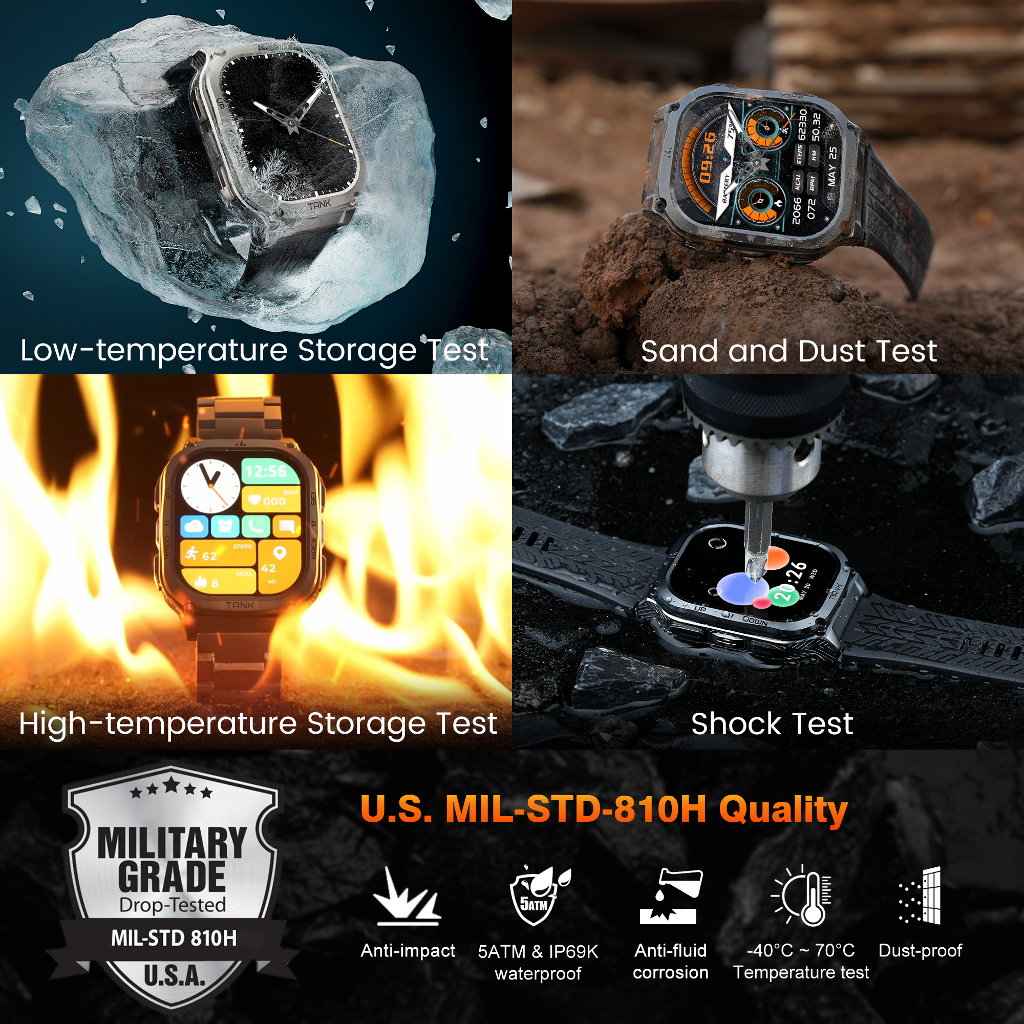 2025 Original KOSPET TANK M3 S – Smartwatch Digital Watches For Women Bewertung und Preis