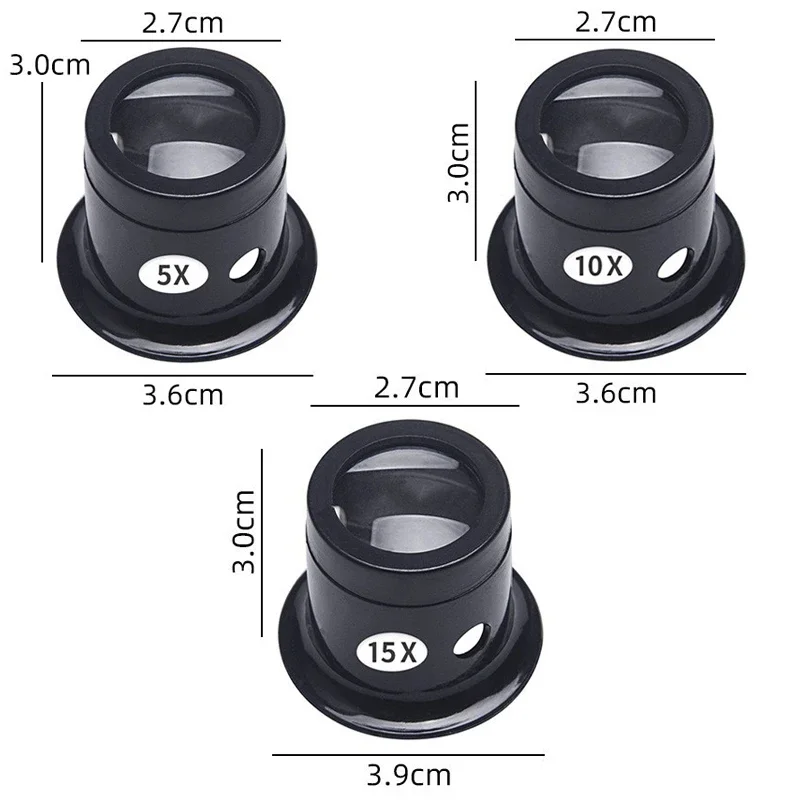 1Set 5X 10X 15X 20X  Magnifyin – Crystal Press Tool Bewertung und Preis
