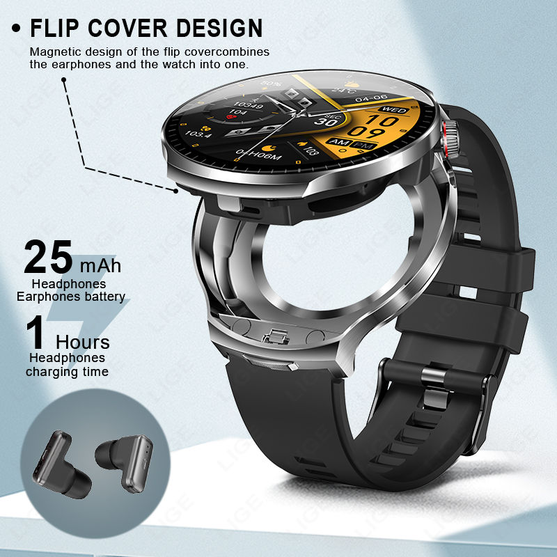 LIGE New TWS 2 in 1 Headset Sm – Smartwatch Noise Watches For Men Bewertung und Preis