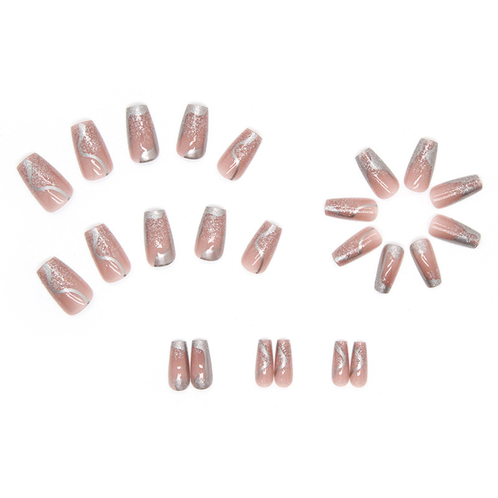 24pcs False Nails for Women Si – Crystal Press Tool Bewertung und Preis