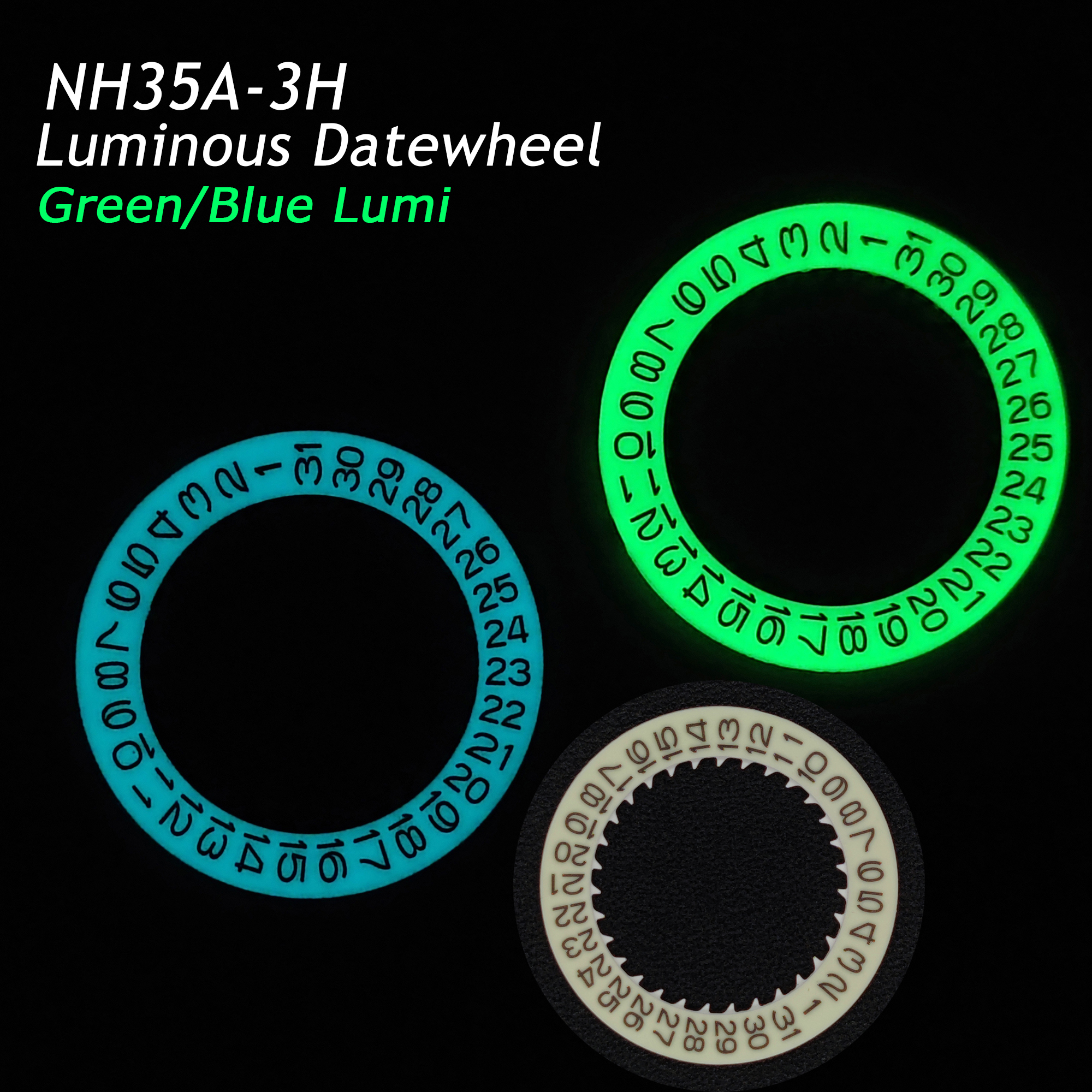 NH35 Luminous White Date-Wheel – Crystal Press Tool Bewertung und Preis