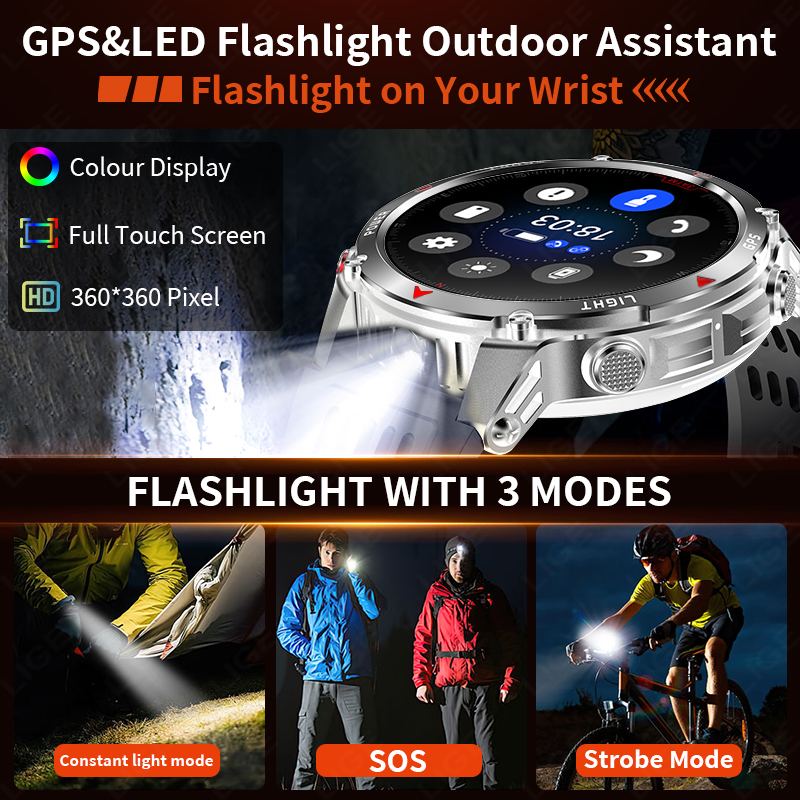 LIGE Rugged GPS Track Smart Wa – Smartwatch Watches Smart Bewertung und Preis