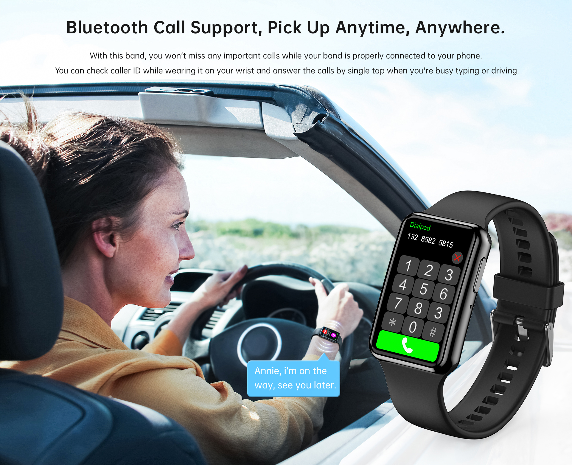 1.47 Inch BT Call Smart Band H – Smartwatch Watches Smart Bewertung und Preis