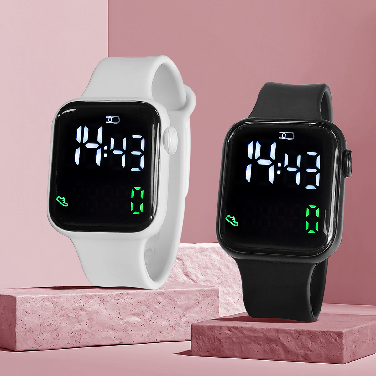 New 2PCS Student Minimalist Sm – Smartwatch New Watches Bewertung und Preis