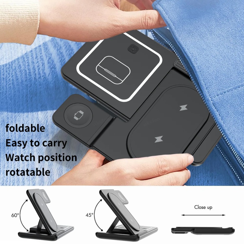 3 In 1 Foldable Wireless Charg – Smartwatch Apple Watch Bewertung und Preis