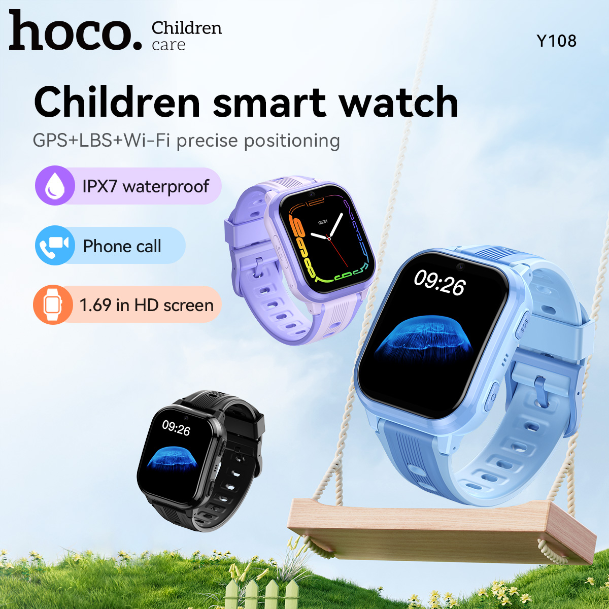 HOCO Y108 1.69inch HD LCD Curv – Smartwatch Watches For Kids With Gps Bewertung und Preis