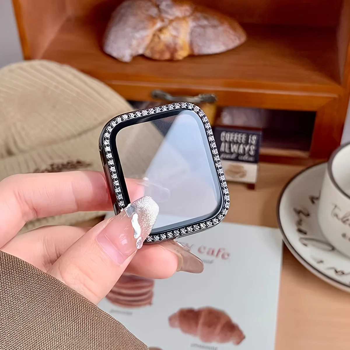 NEW Glass+Diamond Case For App – Smartwatch New Watches Bewertung und Preis