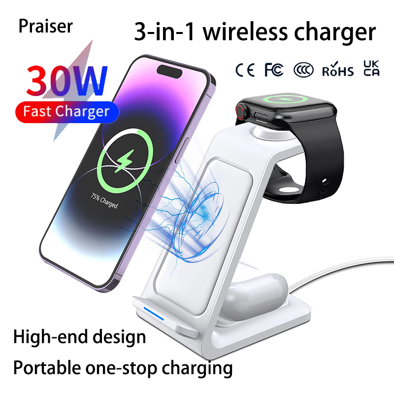 15W 3 in 1 Wireless Charger St – Smartwatch Apple Watch Bewertung und Preis