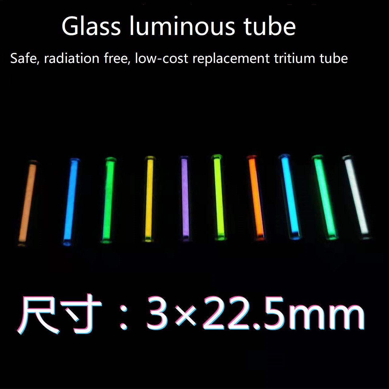 Edc glass night light tube tri – Tritium Gas Tube Bewertung und Preis